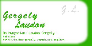 gergely laudon business card